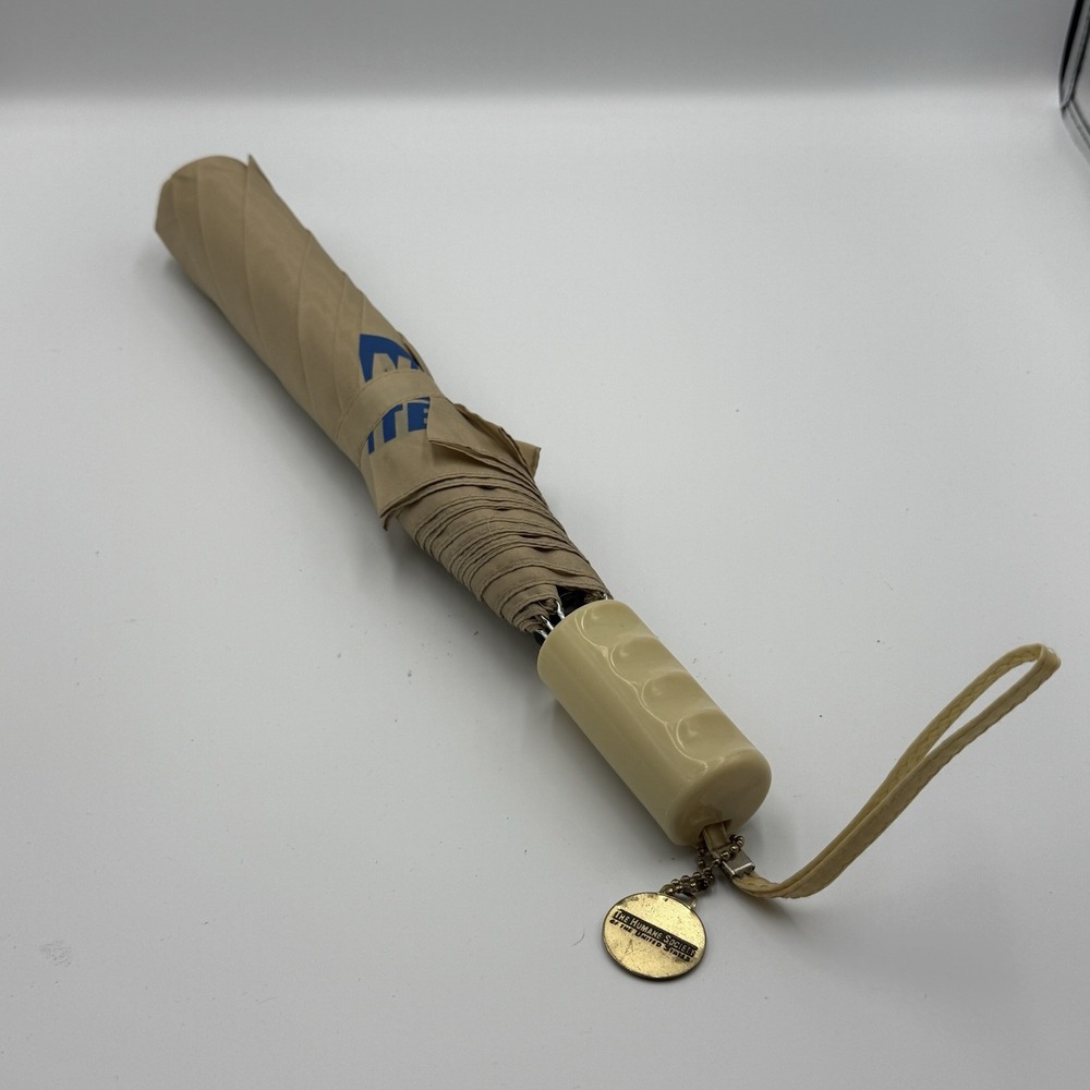 Vintage Humane Society Umbrella w/ Collectible Medal Charm